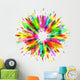 colorful paint splash background Wall Decal