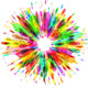 colorful paint splash background Wall Decal