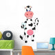 Cute Cow Cartoon Wall Decal
