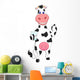 Cute Cow Cartoon Wall Decal