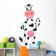 Cute Cow Cartoon Wall Decal