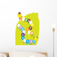 Math Caterpillars Missing Numbers Wall Decal