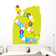 Math Caterpillars Missing Numbers Wall Decal