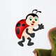 Funny Lady Bug Cartoon Wall Decal