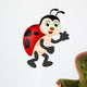 Funny Lady Bug Cartoon Wall Decal