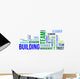 Word Cloud Team Building Wall Decal