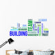 Word Cloud Team Building Wall Decal