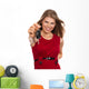 Happy Blonde Holding Car Wall Decal