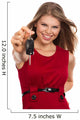 Happy Blonde Holding Car Wall Decal