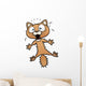 Vector Illustration Scared Cartoon Wall Decal