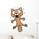Vector Illustration Scared Cartoon Wall Decal