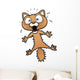 Vector Illustration Scared Cartoon Wall Decal