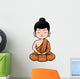 Vector Illustration Buddhist Monk Wall Decal