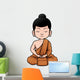 Vector Illustration Buddhist Monk Wall Decal