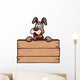 Vector Illustration Cartoon Dog Wall Decal