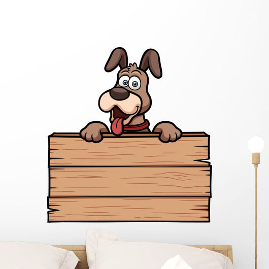 Vector Illustration Cartoon Dog Wall Decal