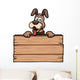 Vector Illustration Cartoon Dog Wall Decal