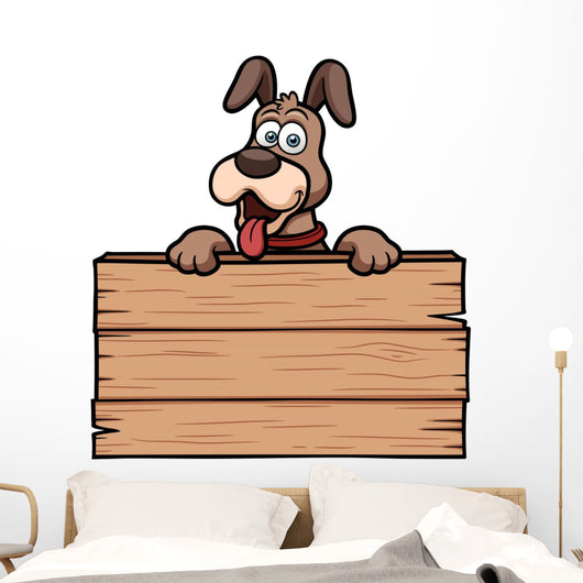 Vector Illustration Cartoon Dog Wall Decal