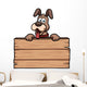 Vector Illustration Cartoon Dog Wall Decal
