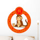 Chinese Zodiac Animal Monkey Wall Decal