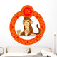 Chinese Zodiac Animal Monkey Wall Decal