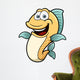 Vector Illustration Cartoon Happy Wall Decal