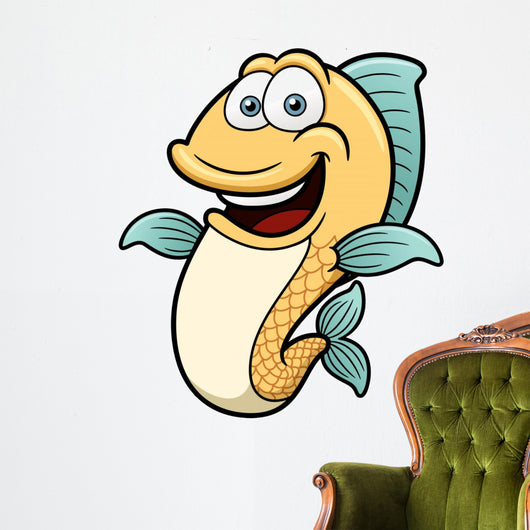 Vector Illustration Cartoon Happy Wall Decal