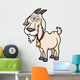 Vector Illustration Goat Cartoon Wall Decal