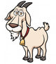 Vector Illustration Goat Cartoon Wall Decal