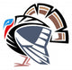 Stylized Turkey Wall Decal