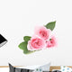 Three Pink Roses Wall Decal
