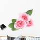 Three Pink Roses Wall Decal