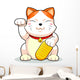 Lucky Cat Makeni Neko Wall Decal