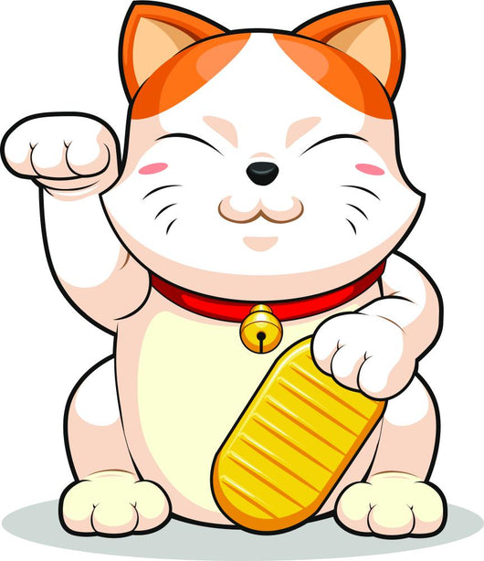 Lucky Cat Makeni Neko Wall Decal