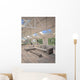 3D Rendering White Living Wall Decal