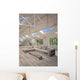 3D Rendering White Living Wall Decal