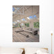 3D Rendering White Living Wall Decal