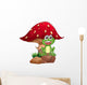 Frog and Mushroom Wall Decal
