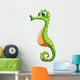 Green Seahorse Wall Decal