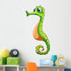 Green Seahorse Wall Decal