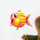 Colorful Pouty Fish Wall Decal