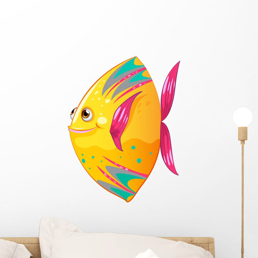 Big Colorful Fish Wall Decal