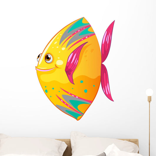 Big Colorful Fish Wall Decal