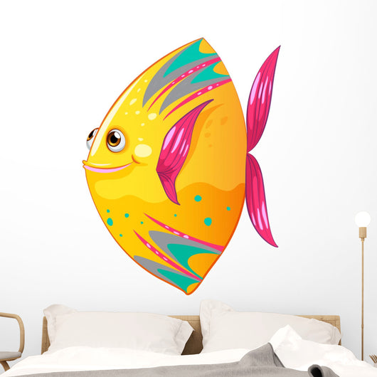 Big Colorful Fish Wall Decal