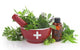 Mortar with Medicine Cross Wall Decal