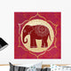 Indian Elephant with Mandalas Wall Decal