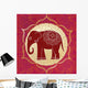 Indian Elephant with Mandalas Wall Decal