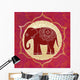 Indian Elephant with Mandalas Wall Decal