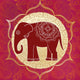 Indian Elephant with Mandalas Wall Decal