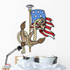 Flag and Anchor Wall Decal